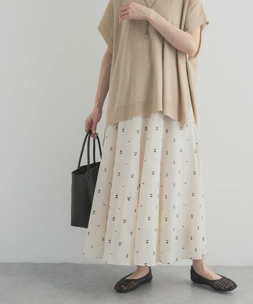 URBAN RESEARCH DOORS / アーバンリサーチ ドアーズ スカート | 小柄ダマスクプリントフレアスカート | 詳細4