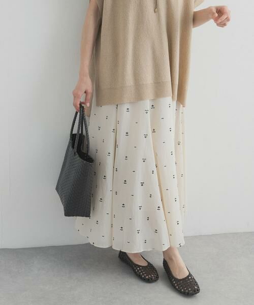 URBAN RESEARCH DOORS / アーバンリサーチ ドアーズ スカート | 小柄ダマスクプリントフレアスカート | 詳細6