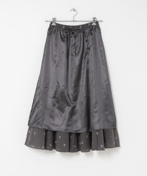 URBAN RESEARCH DOORS / アーバンリサーチ ドアーズ スカート | 小柄ダマスクプリントフレアスカート | 詳細6