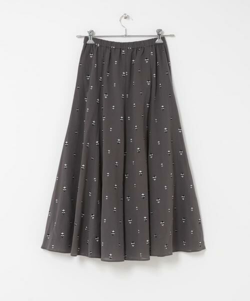 URBAN RESEARCH DOORS / アーバンリサーチ ドアーズ スカート | 小柄ダマスクプリントフレアスカート | 詳細18