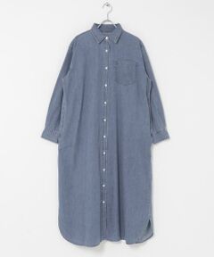 URBAN RESEARCH DOORS / アーバンリサーチ ドアーズ ワンピース | ライトコットンデニムシャツワンピース