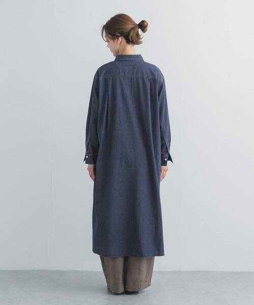 URBAN RESEARCH DOORS / アーバンリサーチ ドアーズ ワンピース | ライトコットンデニムシャツワンピース | 詳細10