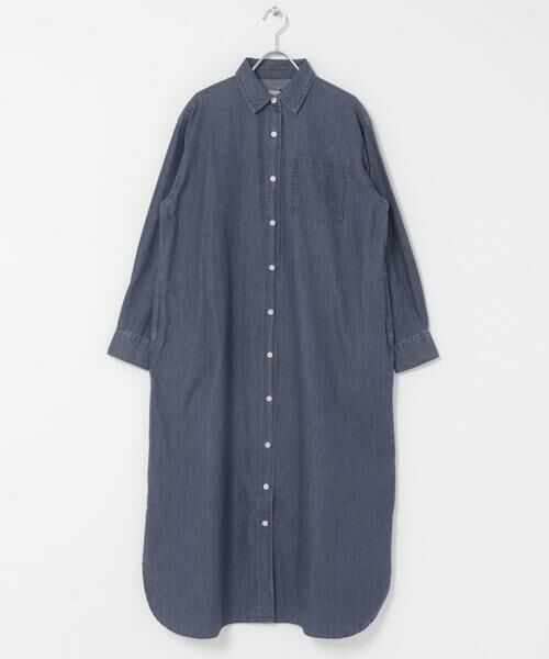 URBAN RESEARCH DOORS / アーバンリサーチ ドアーズ ワンピース | ライトコットンデニムシャツワンピース | 詳細11