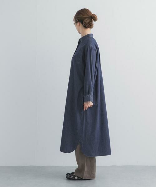 URBAN RESEARCH DOORS / アーバンリサーチ ドアーズ ワンピース | ライトコットンデニムシャツワンピース | 詳細9