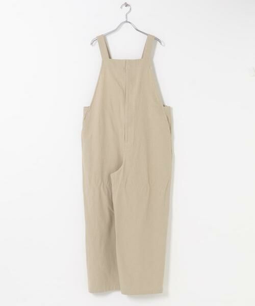 URBAN RESEARCH DOORS / アーバンリサーチ ドアーズ サロペット・オールインワン | フロントZIPサロペット（ナチュラル）