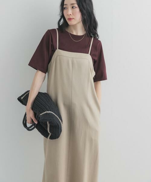 URBAN RESEARCH DOORS / アーバンリサーチ ドアーズ ワンピース | バイオウォッシュキャミワンピース（ベージュ）