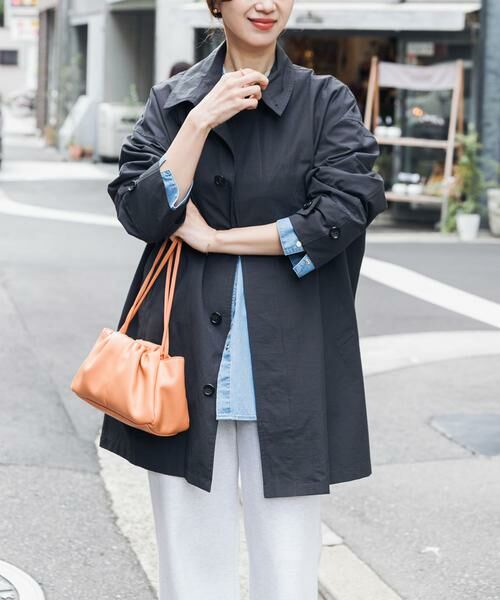 URBAN RESEARCH DOORS / アーバンリサーチ ドアーズ ステンカラーコート | 『撥水』スタンドミドルコート | 詳細2