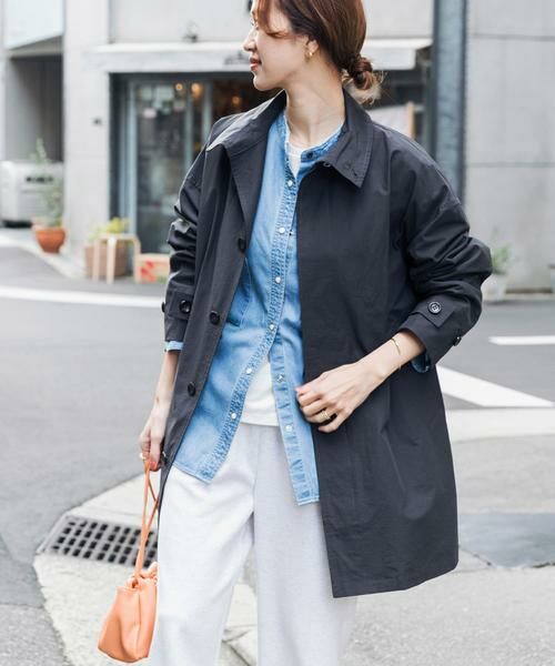 URBAN RESEARCH DOORS / アーバンリサーチ ドアーズ ステンカラーコート | 『撥水』スタンドミドルコート | 詳細3