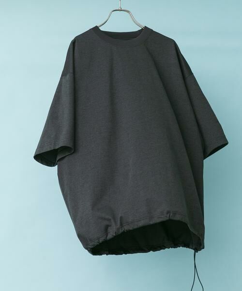 URBAN RESEARCH DOORS / アーバンリサーチ ドアーズ Tシャツ | クイックドライ ドロストショートスリーブTシャツ（チャコールグレー）