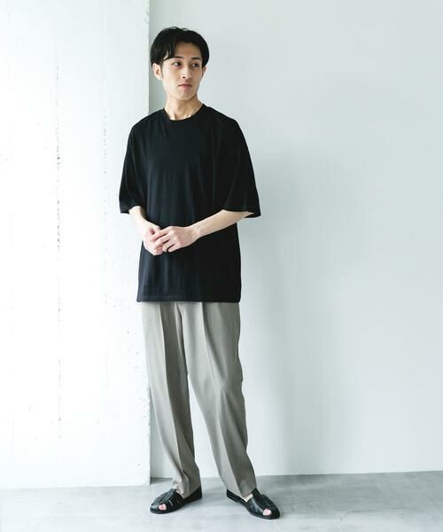 URBAN RESEARCH DOORS / アーバンリサーチ ドアーズ Tシャツ | PURE WOOL クルーネックショートスリーブTシャツ | 詳細5