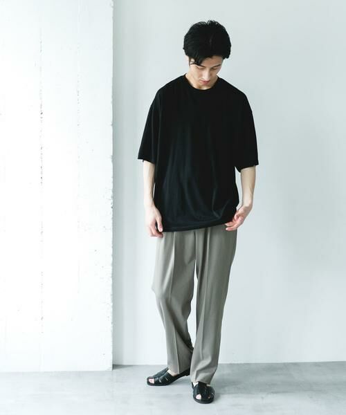 URBAN RESEARCH DOORS / アーバンリサーチ ドアーズ Tシャツ | PURE WOOL クルーネックショートスリーブTシャツ | 詳細6