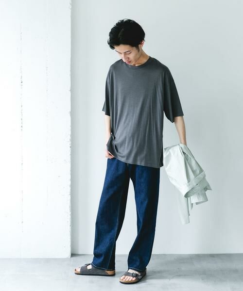 URBAN RESEARCH DOORS / アーバンリサーチ ドアーズ Tシャツ | PURE WOOL クルーネックショートスリーブTシャツ | 詳細18