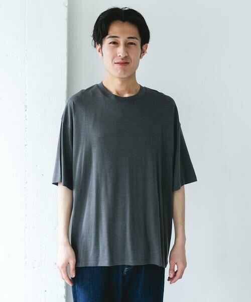 URBAN RESEARCH DOORS / アーバンリサーチ ドアーズ Tシャツ | PURE WOOL クルーネックショートスリーブTシャツ | 詳細19