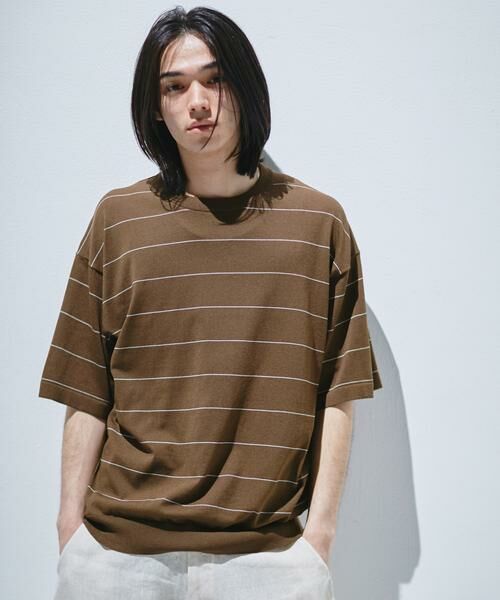 URBAN RESEARCH DOORS / アーバンリサーチ ドアーズ ニット・セーター | 『UR TECH』サマシェア クルーネックニット | 詳細1