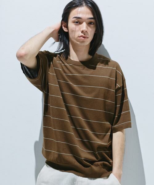 URBAN RESEARCH DOORS / アーバンリサーチ ドアーズ ニット・セーター | 『UR TECH』サマシェア クルーネックニット | 詳細2