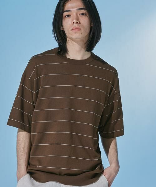 URBAN RESEARCH DOORS / アーバンリサーチ ドアーズ ニット・セーター | 『UR TECH』サマシェア クルーネックニット | 詳細3