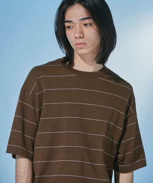 URBAN RESEARCH DOORS / アーバンリサーチ ドアーズ ニット・セーター | 『UR TECH』サマシェア クルーネックニット | 詳細5