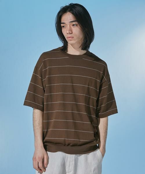 URBAN RESEARCH DOORS / アーバンリサーチ ドアーズ ニット・セーター | 『UR TECH』サマシェア クルーネックニット | 詳細6