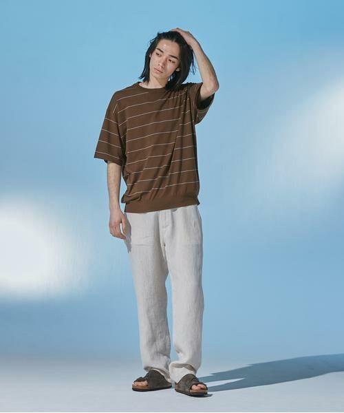 URBAN RESEARCH DOORS / アーバンリサーチ ドアーズ ニット・セーター | 『UR TECH』サマシェア クルーネックニット | 詳細7