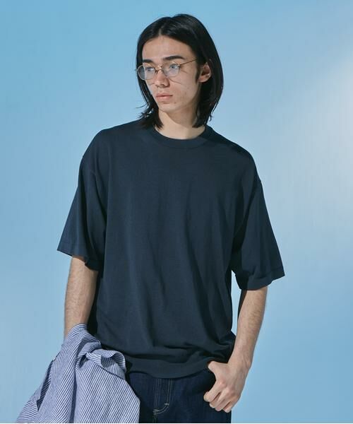 URBAN RESEARCH DOORS / アーバンリサーチ ドアーズ ニット・セーター | 『UR TECH』サマシェア クルーネックニット | 詳細12