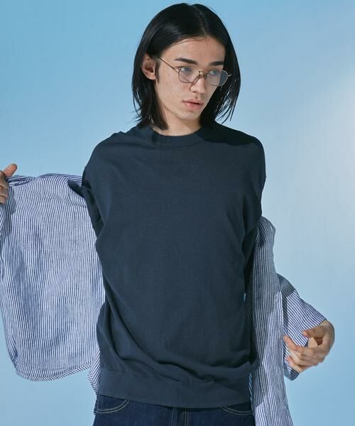 URBAN RESEARCH DOORS / アーバンリサーチ ドアーズ ニット・セーター | 『UR TECH』サマシェア クルーネックニット | 詳細15
