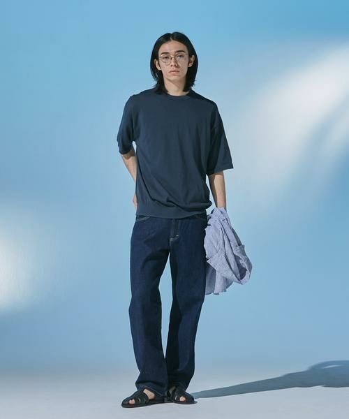 URBAN RESEARCH DOORS / アーバンリサーチ ドアーズ ニット・セーター | 『UR TECH』サマシェア クルーネックニット | 詳細17