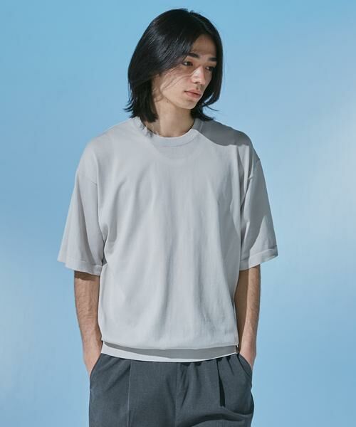 URBAN RESEARCH DOORS / アーバンリサーチ ドアーズ ニット・セーター | 『UR TECH』サマシェア クルーネックニット | 詳細20