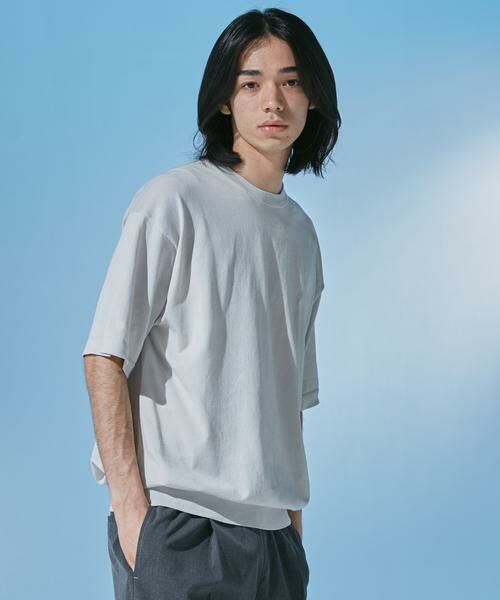 URBAN RESEARCH DOORS / アーバンリサーチ ドアーズ ニット・セーター | 『UR TECH』サマシェア クルーネックニット（グレー系その他）