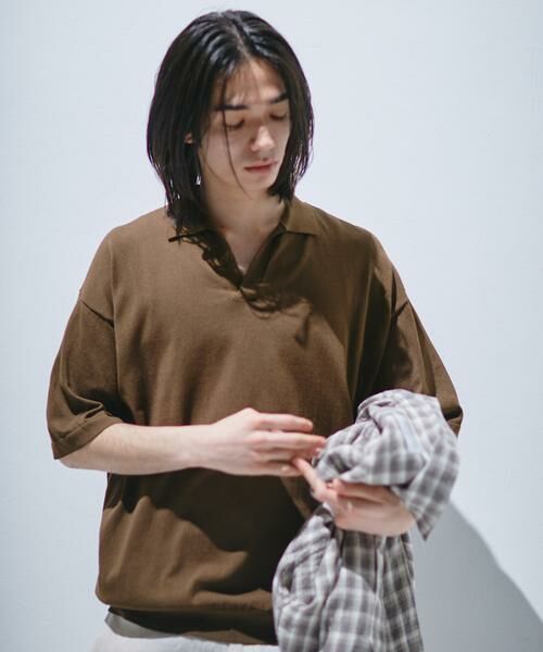 URBAN RESEARCH DOORS / アーバンリサーチ ドアーズ ニット・セーター | 『UR TECH』サマシェア スキッパーニット | 詳細1