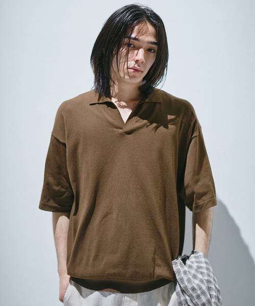 URBAN RESEARCH DOORS / アーバンリサーチ ドアーズ ニット・セーター | 『UR TECH』サマシェア スキッパーニット | 詳細2