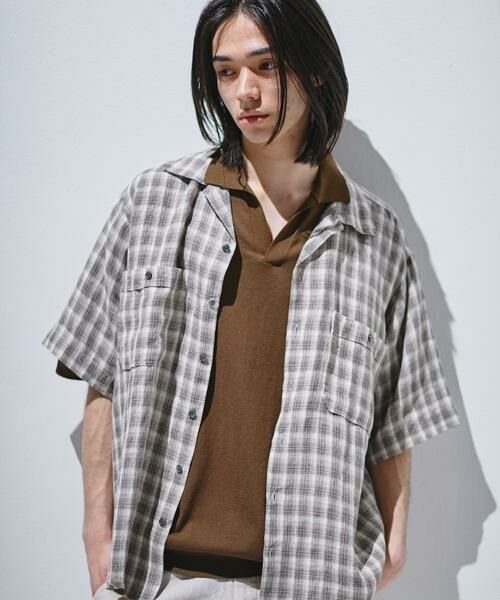 URBAN RESEARCH DOORS / アーバンリサーチ ドアーズ ニット・セーター | 『UR TECH』サマシェア スキッパーニット | 詳細3