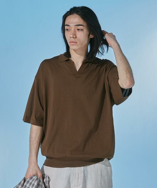 URBAN RESEARCH DOORS / アーバンリサーチ ドアーズ ニット・セーター | 『UR TECH』サマシェア スキッパーニット | 詳細6