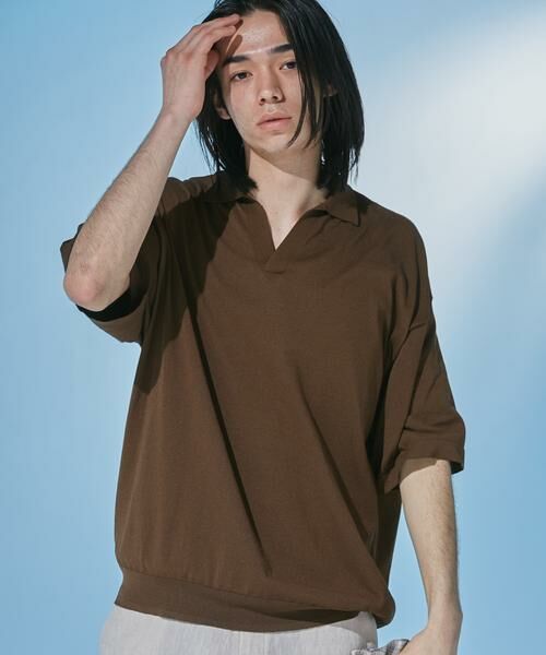 URBAN RESEARCH DOORS / アーバンリサーチ ドアーズ ニット・セーター | 『UR TECH』サマシェア スキッパーニット | 詳細7