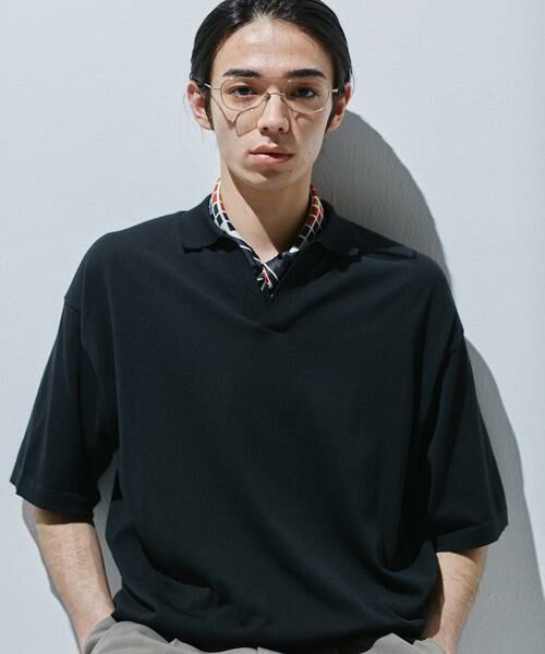 URBAN RESEARCH DOORS / アーバンリサーチ ドアーズ ニット・セーター | 『UR TECH』サマシェア スキッパーニット | 詳細15