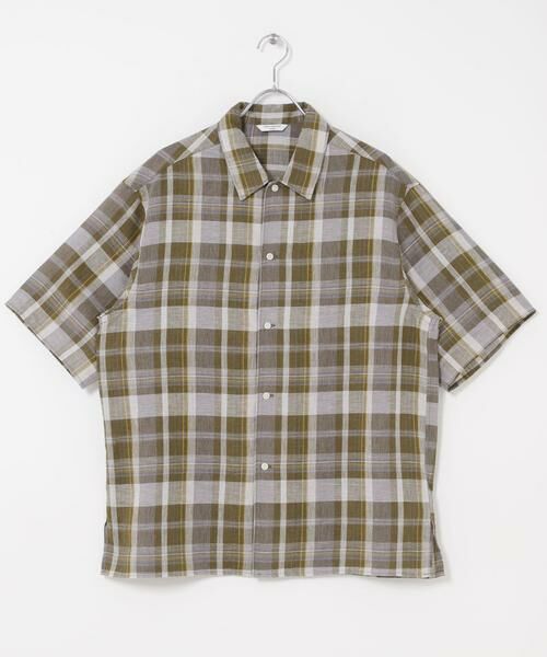 URBAN RESEARCH DOORS / アーバンリサーチ ドアーズ シャツ・ブラウス | カバーリングリネン キャンプカラーシャツ | 詳細1