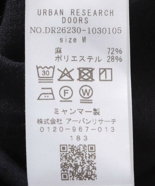 URBAN RESEARCH DOORS / アーバンリサーチ ドアーズ シャツ・ブラウス | カバーリングリネン キャンプカラーシャツ | 詳細8