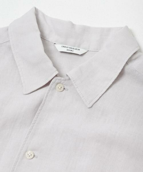 URBAN RESEARCH DOORS / アーバンリサーチ ドアーズ シャツ・ブラウス | カバーリングリネン キャンプカラーシャツ | 詳細11