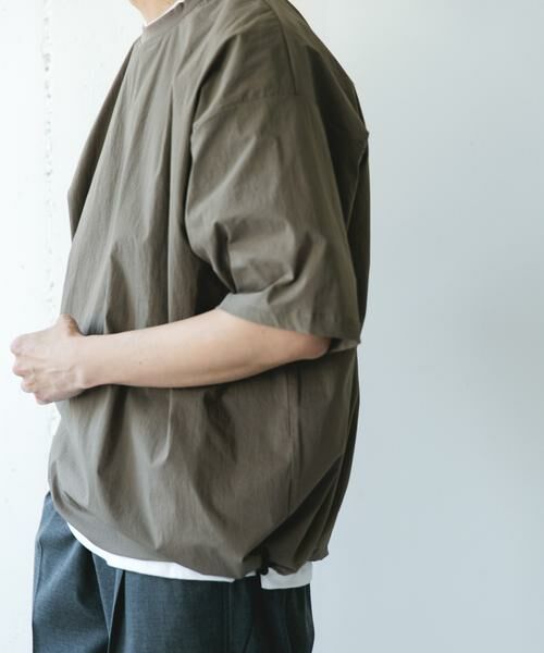 URBAN RESEARCH DOORS / アーバンリサーチ ドアーズ Tシャツ | 『UVカット/接触冷感/吸水速乾』ストレッチクロス プルオーバー | 詳細3