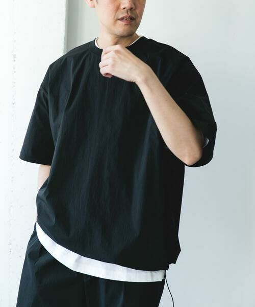URBAN RESEARCH DOORS / アーバンリサーチ ドアーズ Tシャツ | 『UVカット/接触冷感/吸水速乾』ストレッチクロス プルオーバー | 詳細14
