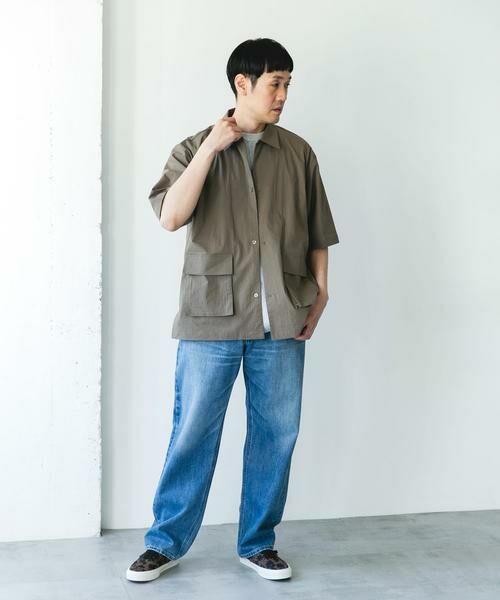 URBAN RESEARCH DOORS / アーバンリサーチ ドアーズ シャツ・ブラウス | 『UVカット/接触冷感/吸水速乾』ストレッチクロス ビッグポケットショートスリーブシャツ | 詳細5
