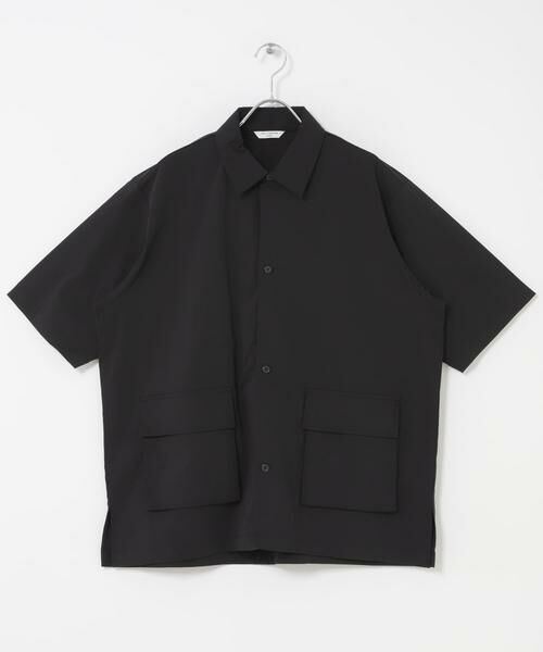 URBAN RESEARCH DOORS / アーバンリサーチ ドアーズ シャツ・ブラウス | ストレッチクロス ビッグポケットショートスリーブシャツ | 詳細3