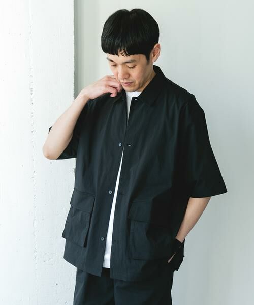 URBAN RESEARCH DOORS / アーバンリサーチ ドアーズ シャツ・ブラウス | 『UVカット/接触冷感/吸水速乾』ストレッチクロス ビッグポケットショートスリーブシャツ | 詳細14