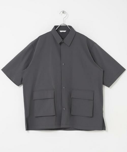 URBAN RESEARCH DOORS / アーバンリサーチ ドアーズ シャツ・ブラウス | ストレッチクロス ビッグポケットショートスリーブシャツ | 詳細5