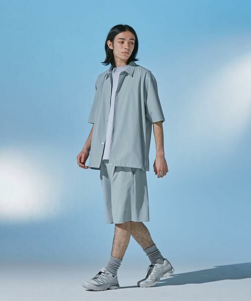 URBAN RESEARCH DOORS / アーバンリサーチ ドアーズ カーディガン・ボレロ | 『UR TECH』サマシェア ショートスリーブシャツカーディガン | 詳細11