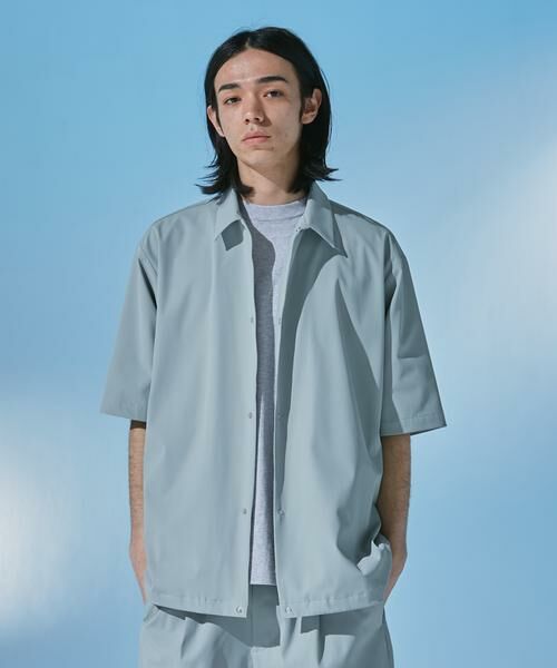 URBAN RESEARCH DOORS / アーバンリサーチ ドアーズ カーディガン・ボレロ | 『UR TECH』サマシェア ショートスリーブシャツカーディガン | 詳細4