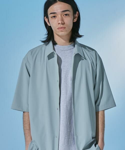 URBAN RESEARCH DOORS / アーバンリサーチ ドアーズ カーディガン・ボレロ | 『UR TECH』サマシェア ショートスリーブシャツカーディガン | 詳細5