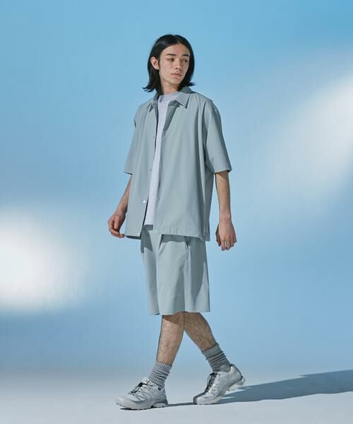 URBAN RESEARCH DOORS / アーバンリサーチ ドアーズ カーディガン・ボレロ | 『UR TECH』サマシェア ショートスリーブシャツカーディガン | 詳細7