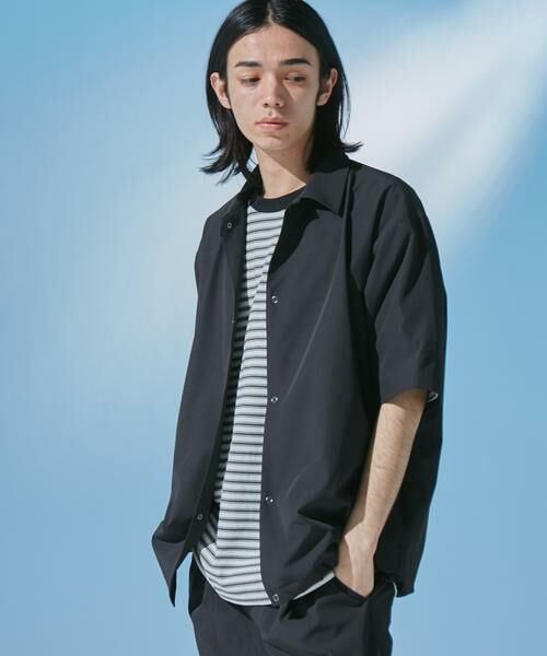 URBAN RESEARCH DOORS / アーバンリサーチ ドアーズ カーディガン・ボレロ | 『UR TECH』サマシェア ショートスリーブシャツカーディガン | 詳細10