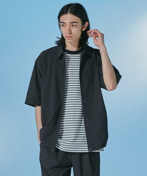 URBAN RESEARCH DOORS / アーバンリサーチ ドアーズ カーディガン・ボレロ | 『UR TECH』サマシェア ショートスリーブシャツカーディガン | 詳細11