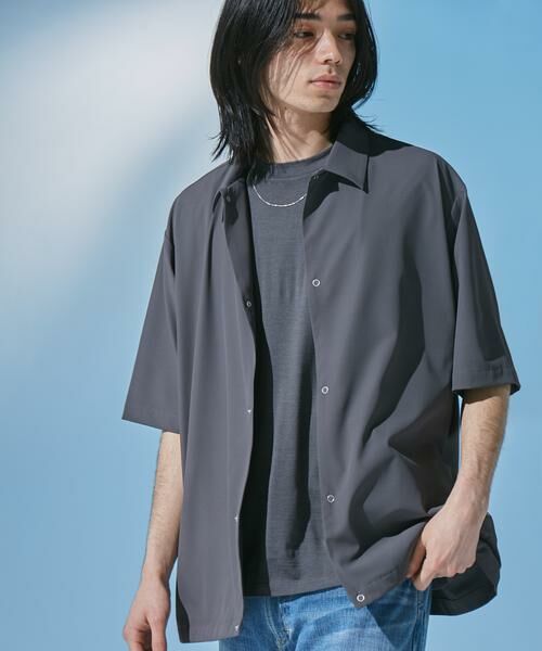 URBAN RESEARCH DOORS / アーバンリサーチ ドアーズ カーディガン・ボレロ | 『UR TECH』サマシェア ショートスリーブシャツカーディガン | 詳細19